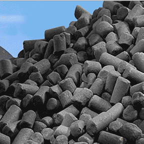 Активированный уголь для фильтров очистки воздуха  на каменноугольной основе российского производства по ГОСТ РФ формованный